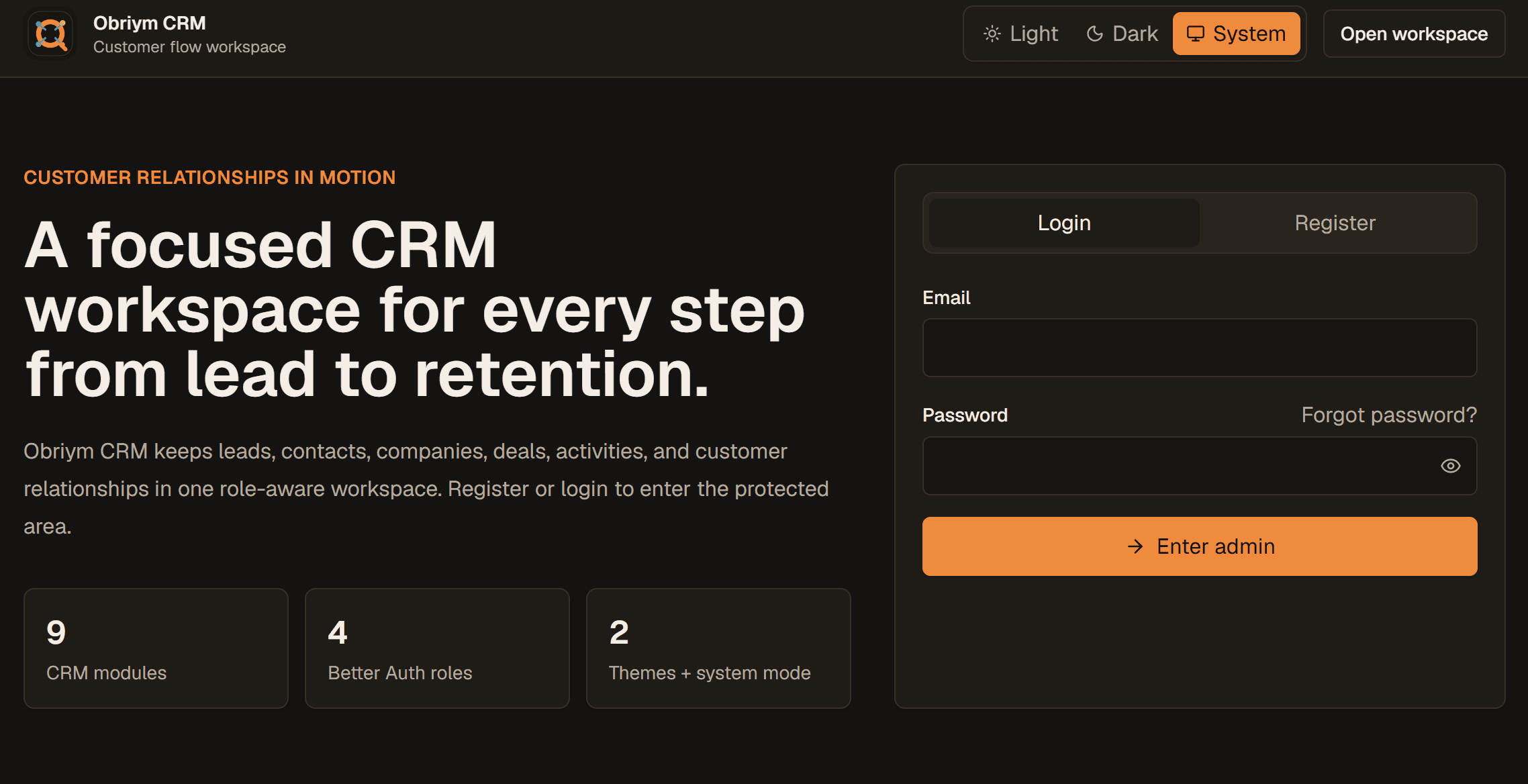 Sistema CRM